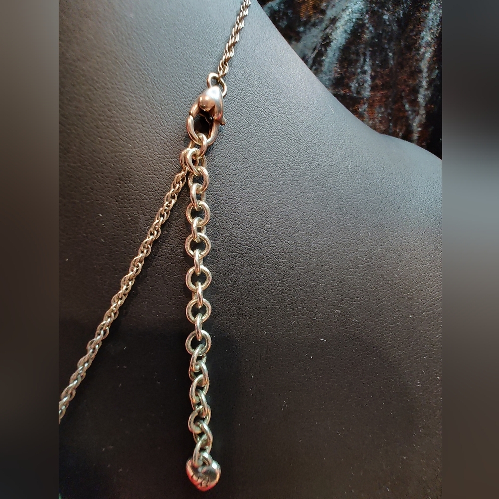 Brighton Elegant Rain Drop Swarovski Crystal & Silver Tone Pendant Necklace - Picture 4 of 4
